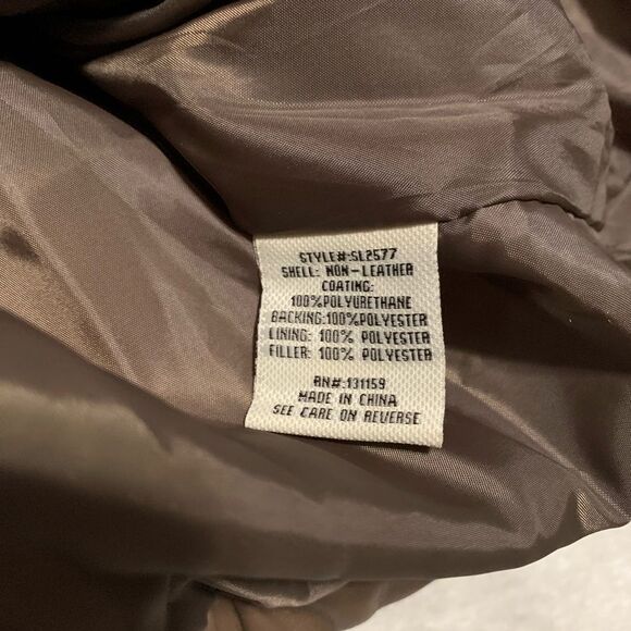 New Sebby Collection Brown Puffer Womens Full Zip Jacket Size 3X Plus - Picture 7 of 8